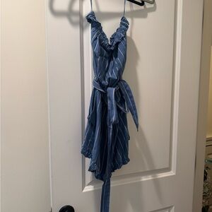 Billabong Blue and White Striped Romper